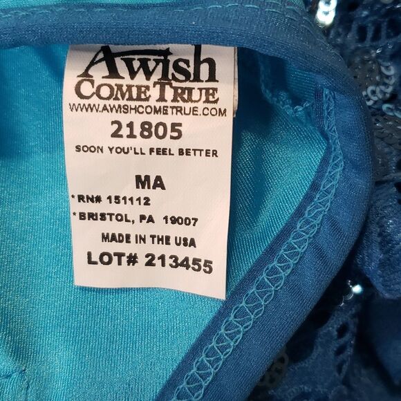 Jazz, tap, contemporary Dance Costume, Blue, Medium Adult - Picture 5 of 9